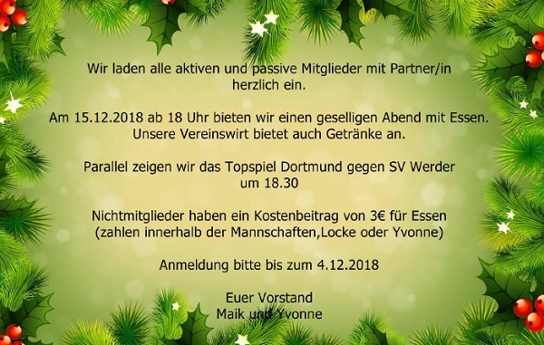 SGB Weihnachtsfeier