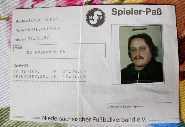 Spielerpass Jürgen Buhse